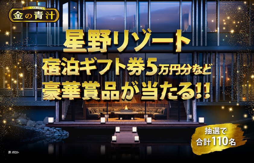 「星野リゾート宿泊ギフト券5万円分」など豪華賞品が当たるキャンペーンがスタート！